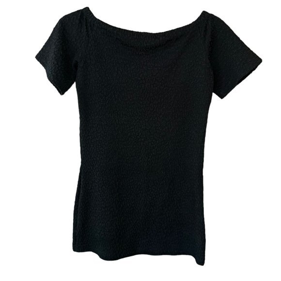 J‎ McLaughlin Black Textured A Line Dress Size Small - Picture 2 of 6